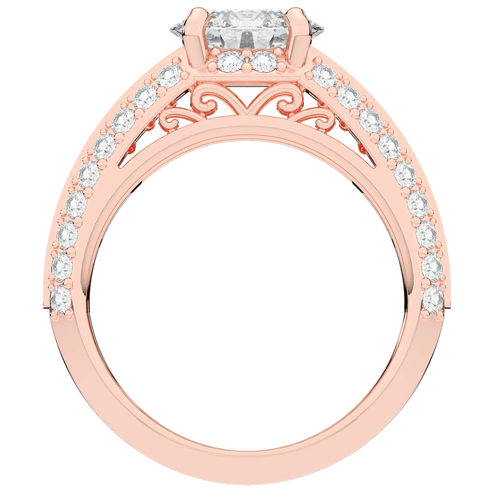 1.80CT.TW OVAL LAB DIAMOND SOLITAIRE ENGAGEMENT RING - Nazarelle