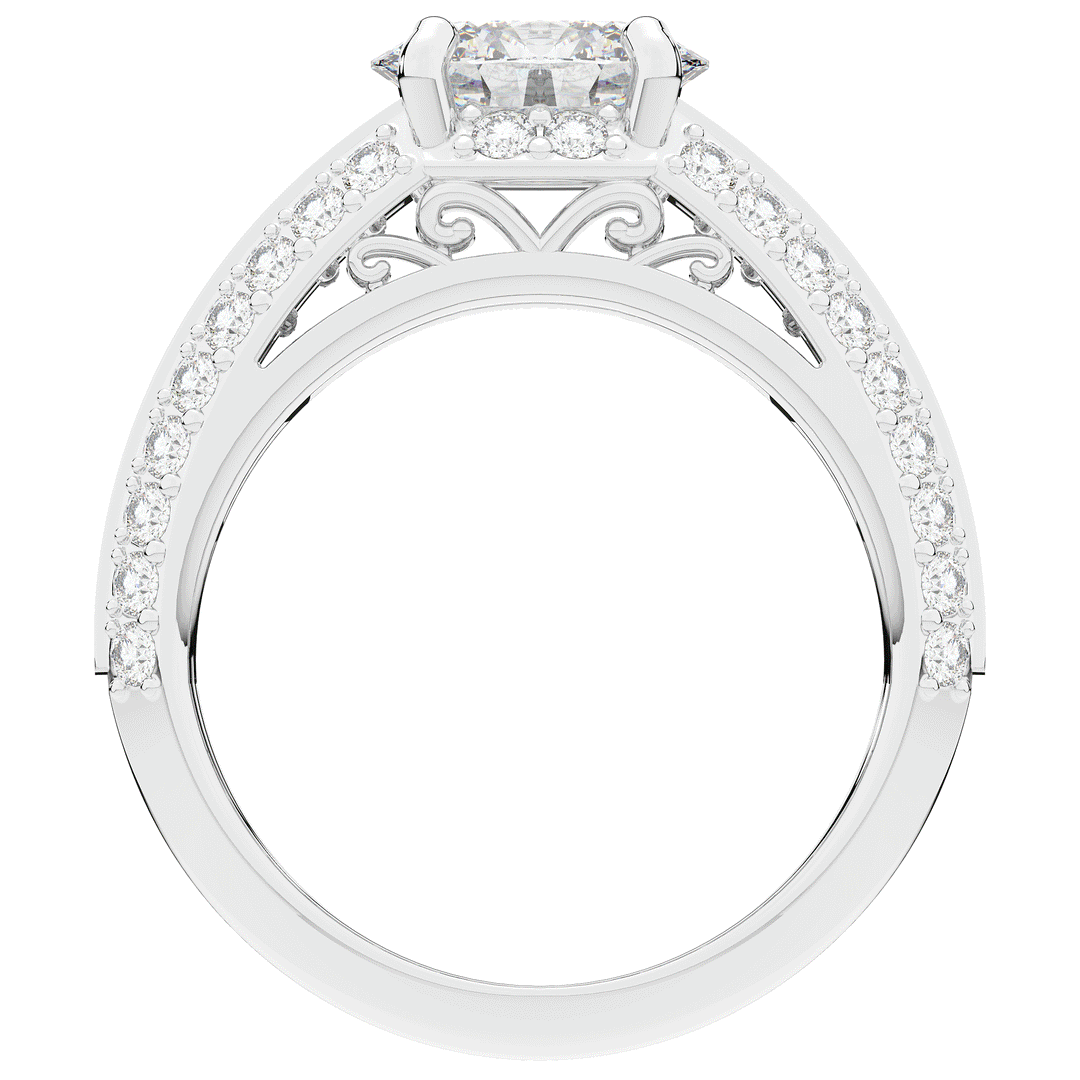 1.80CT.TW OVAL LAB DIAMOND SOLITAIRE ENGAGEMENT RING - Nazarelle