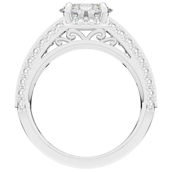 1.80CT.TW OVAL LAB DIAMOND SOLITAIRE ENGAGEMENT RING - Nazarelle