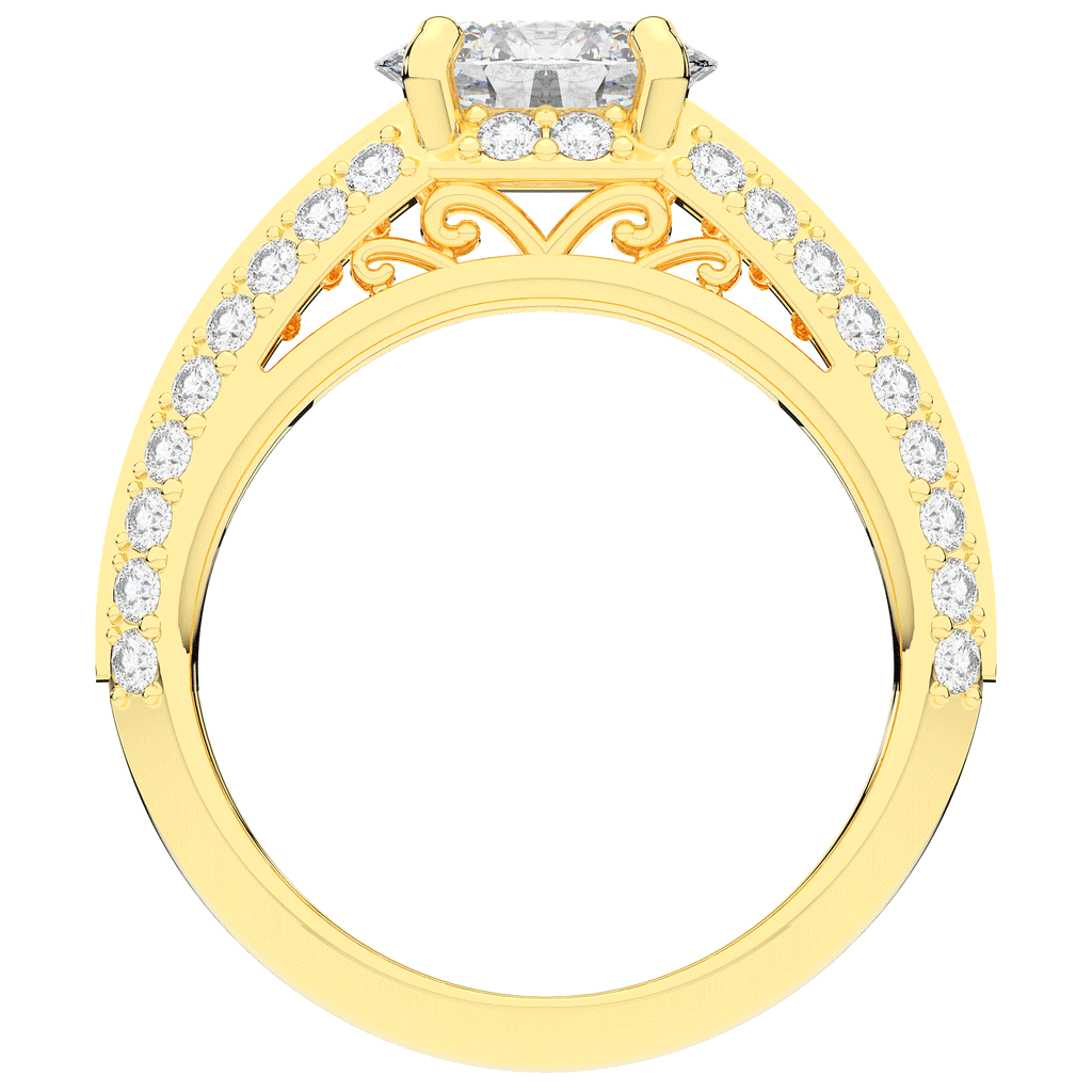 1.80CT.TW OVAL LAB DIAMOND SOLITAIRE ENGAGEMENT RING - Nazarelle