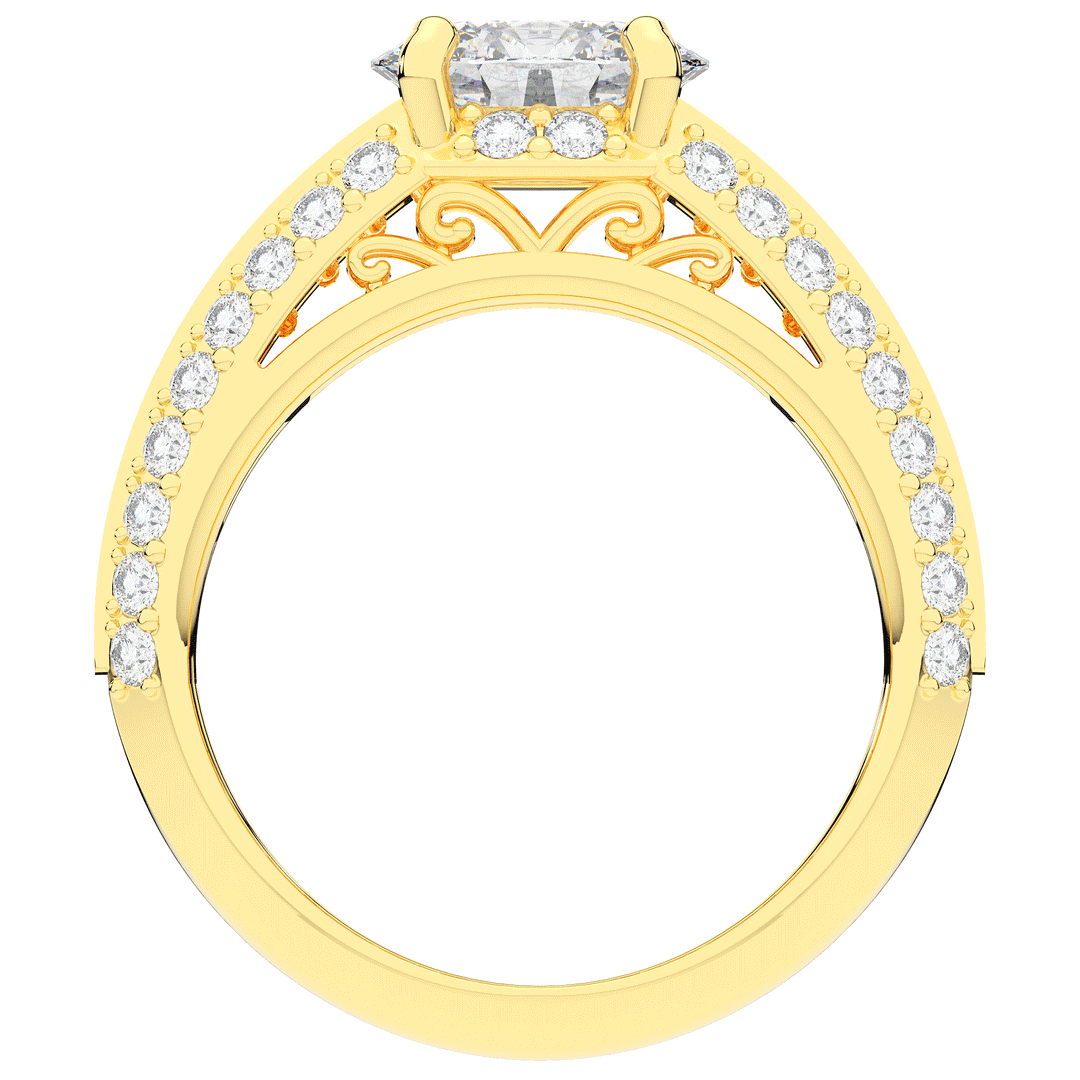 1.80CT.TW OVAL LAB DIAMOND SOLITAIRE ENGAGEMENT RING - Nazarelle