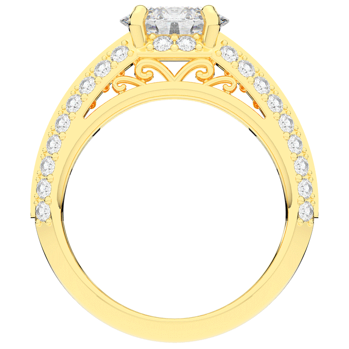 1.80CT.TW OVAL LAB DIAMOND SOLITAIRE ENGAGEMENT RING - Nazarelle
