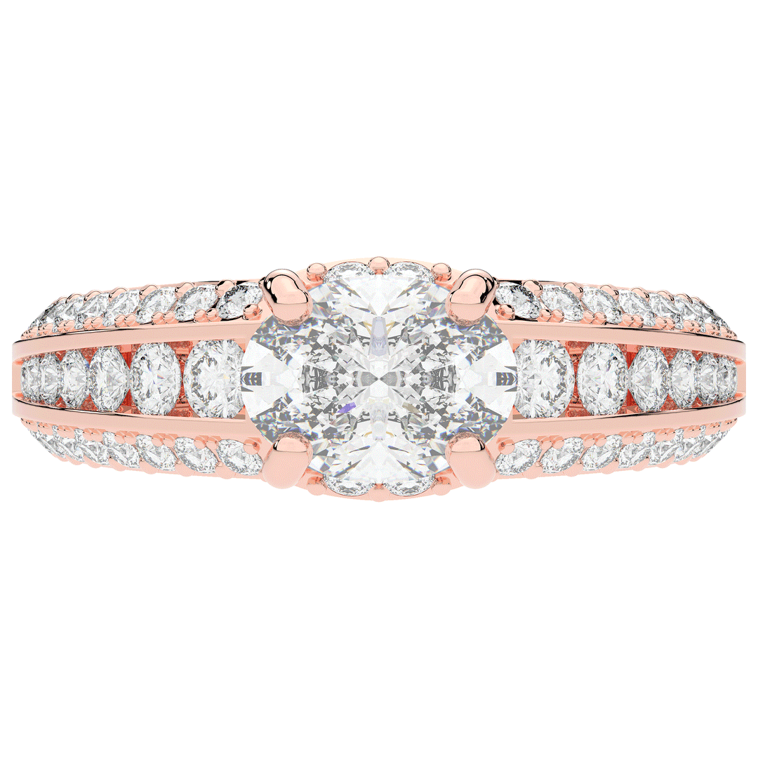 1.80CT.TW OVAL LAB DIAMOND SOLITAIRE ENGAGEMENT RING - Nazarelle