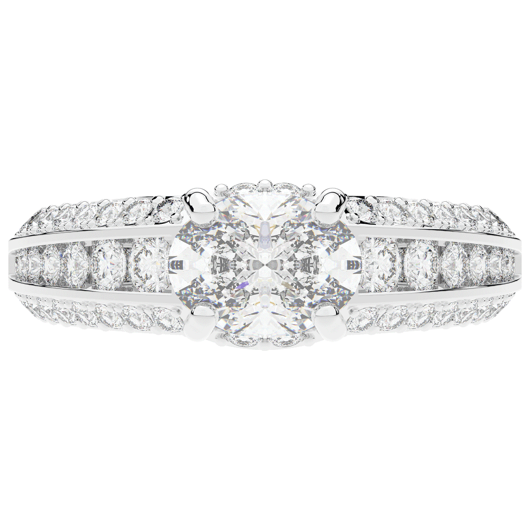 1.80CT.TW OVAL LAB DIAMOND SOLITAIRE ENGAGEMENT RING - Nazarelle