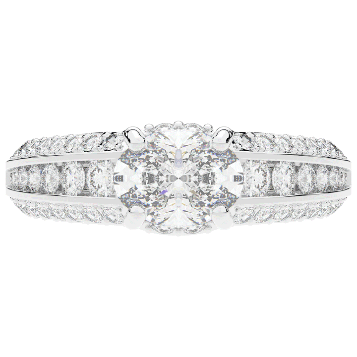 1.80CT.TW OVAL LAB DIAMOND SOLITAIRE ENGAGEMENT RING - Nazarelle
