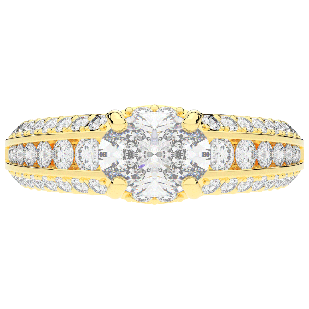 1.80CT.TW OVAL LAB DIAMOND SOLITAIRE ENGAGEMENT RING - Nazarelle