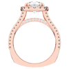 2.90CT.TW ROUND LAB DIAMOND HALO ENGAGEMENT RING - Nazarelle