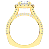 2.90CT.TW ROUND LAB DIAMOND HALO ENGAGEMENT RING - Nazarelle