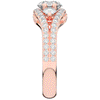 1.90CT.TW ROUND LAB DIAMOND THREE STONE ENGAGEMENT RING - Nazarelle