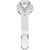 1.90CT.TW ROUND LAB DIAMOND THREE STONE ENGAGEMENT RING - Nazarelle