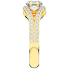 1.90CT.TW ROUND LAB DIAMOND THREE STONE ENGAGEMENT RING - Nazarelle
