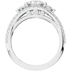1.90CT.TW ROUND LAB DIAMOND THREE STONE ENGAGEMENT RING - Nazarelle