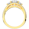 1.90CT.TW ROUND LAB DIAMOND THREE STONE ENGAGEMENT RING - Nazarelle