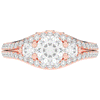 1.90CT.TW ROUND LAB DIAMOND THREE STONE ENGAGEMENT RING - Nazarelle