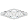 1.90CT.TW ROUND LAB DIAMOND THREE STONE ENGAGEMENT RING - Nazarelle