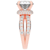 6.25CT.TW ROUND LAB DIAMOND ENGAGEMENT RING - Nazarelle
