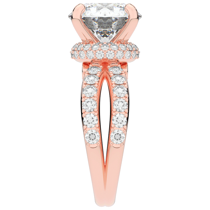 6.25CT.TW ROUND LAB DIAMOND ENGAGEMENT RING - Nazarelle