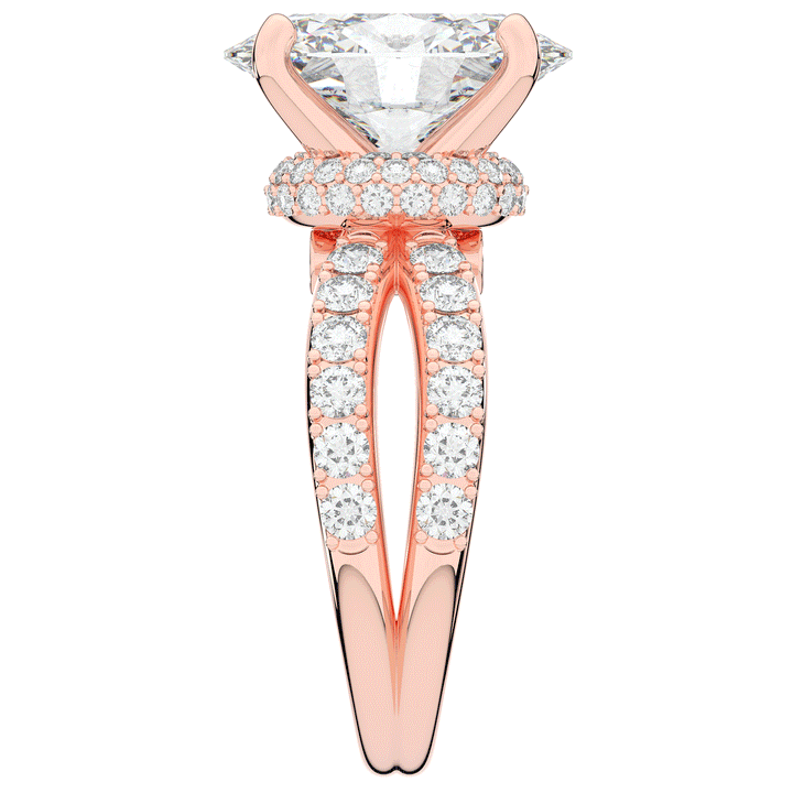 6.25CT.TW OVAL LAB DIAMOND ENGAGEMENT RING - Nazarelle