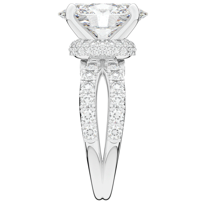 6.25CT.TW OVAL LAB DIAMOND ENGAGEMENT RING - Nazarelle
