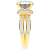 6.25CT.TW ROUND LAB DIAMOND ENGAGEMENT RING - Nazarelle