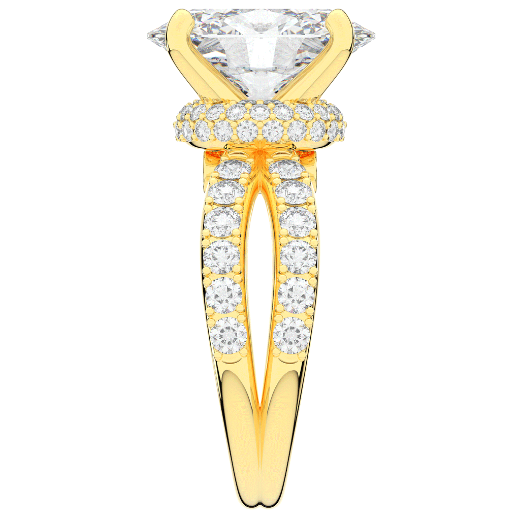 6.25CT.TW OVAL LAB DIAMOND ENGAGEMENT RING - Nazarelle