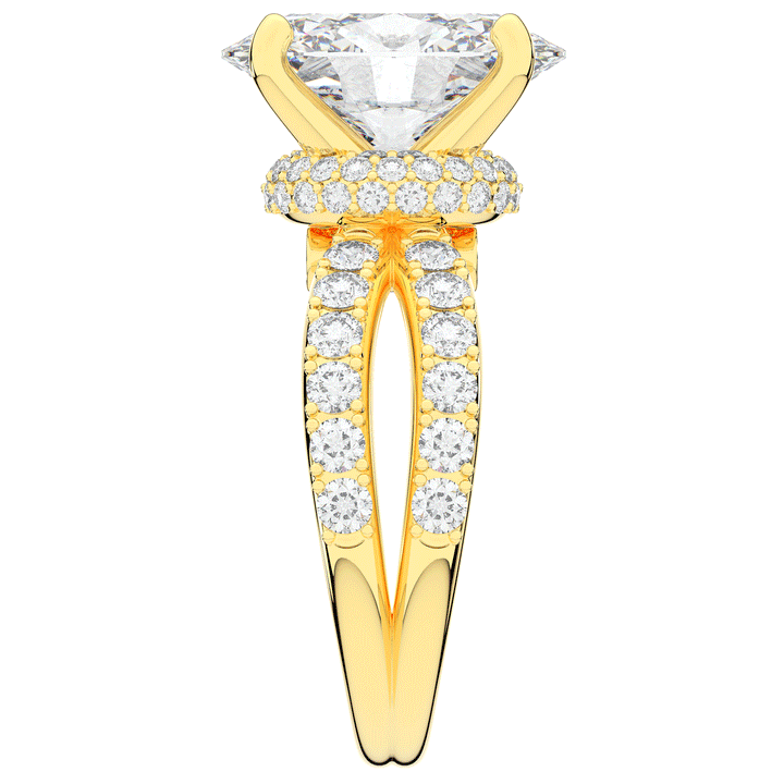 6.25CT.TW OVAL LAB DIAMOND ENGAGEMENT RING - Nazarelle