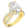 6.25CT.TW OVAL LAB DIAMOND ENGAGEMENT RING - Nazarelle