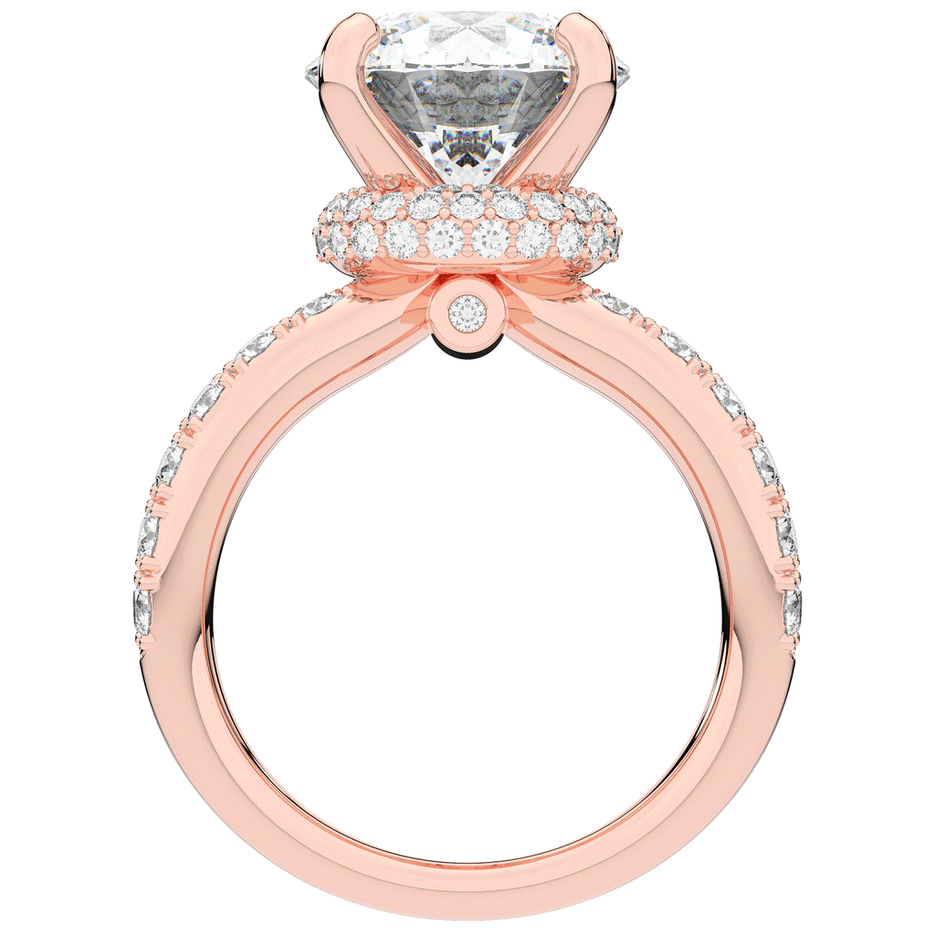6.25CT.TW ROUND LAB DIAMOND ENGAGEMENT RING - Nazarelle