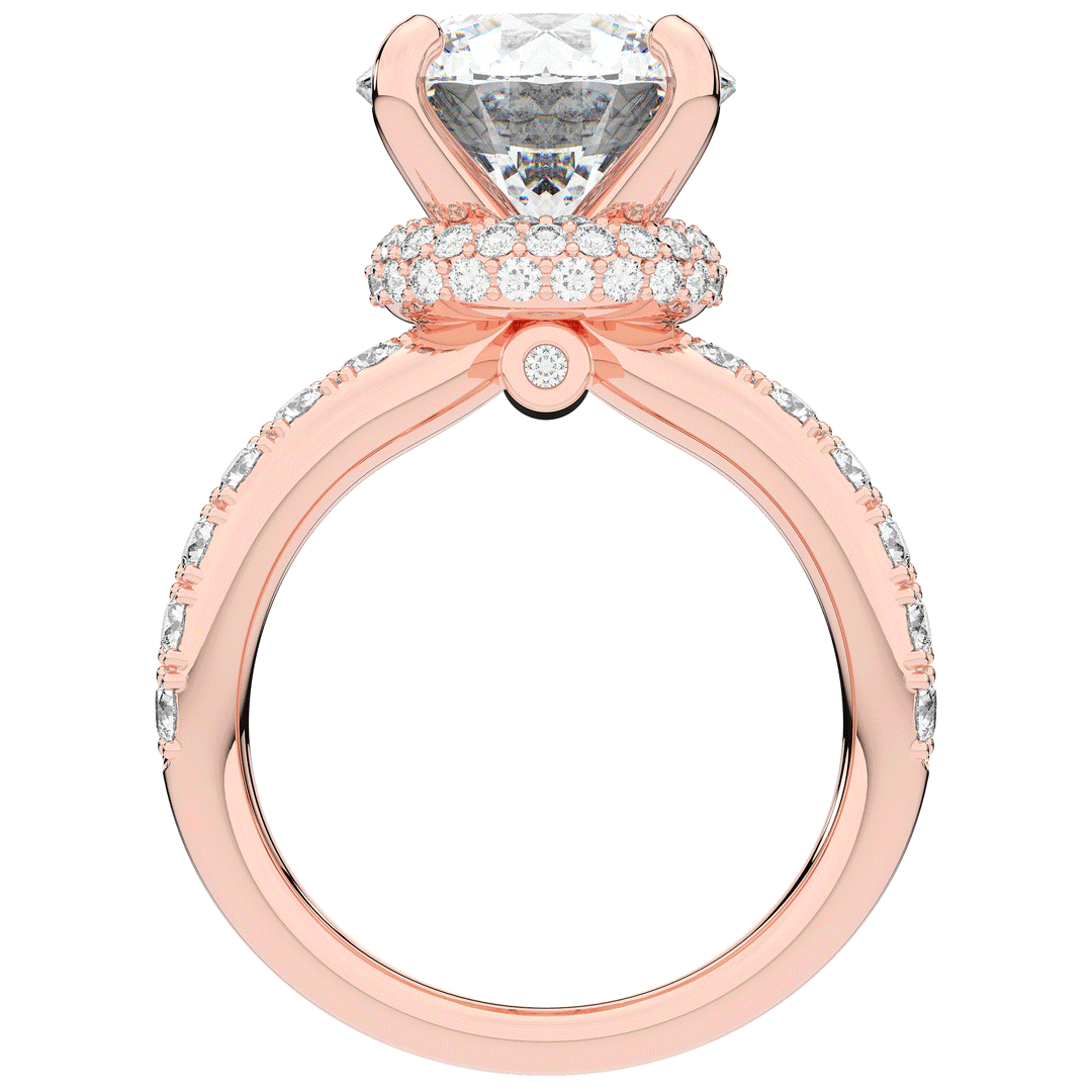 6.25CT.TW ROUND LAB DIAMOND ENGAGEMENT RING - Nazarelle
