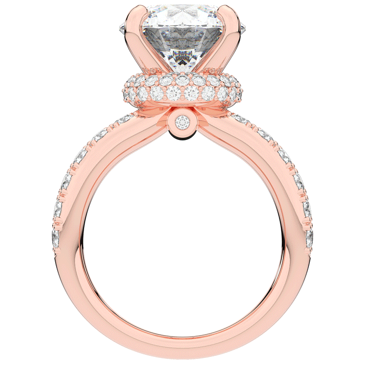 6.25CT.TW ROUND LAB DIAMOND ENGAGEMENT RING - Nazarelle