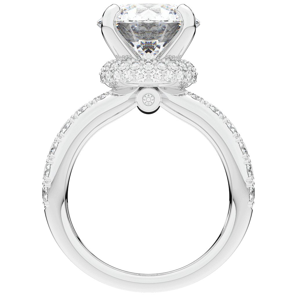 6.25CT.TW ROUND LAB DIAMOND ENGAGEMENT RING - Nazarelle