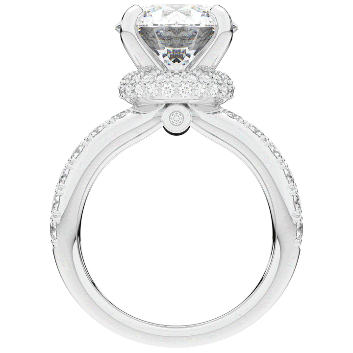 6.25CT.TW ROUND LAB DIAMOND ENGAGEMENT RING - Nazarelle