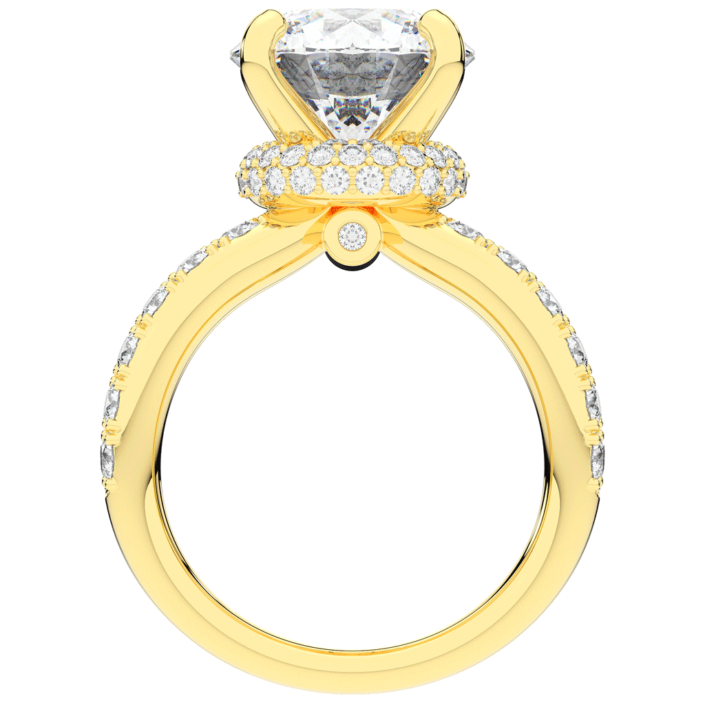 6.25CT.TW ROUND LAB DIAMOND ENGAGEMENT RING - Nazarelle