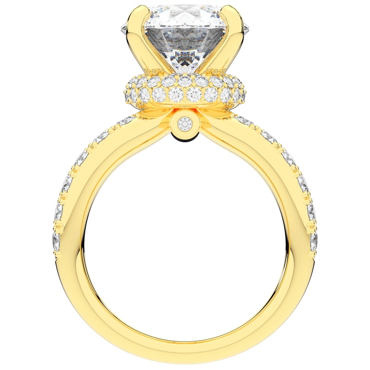 6.25CT.TW ROUND LAB DIAMOND ENGAGEMENT RING - Nazarelle