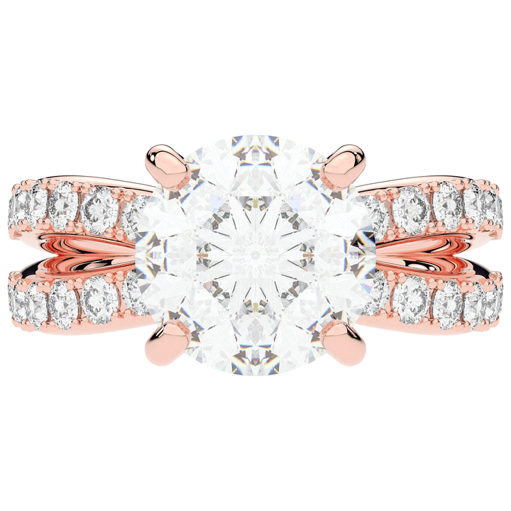 6.25CT.TW ROUND LAB DIAMOND ENGAGEMENT RING - Nazarelle