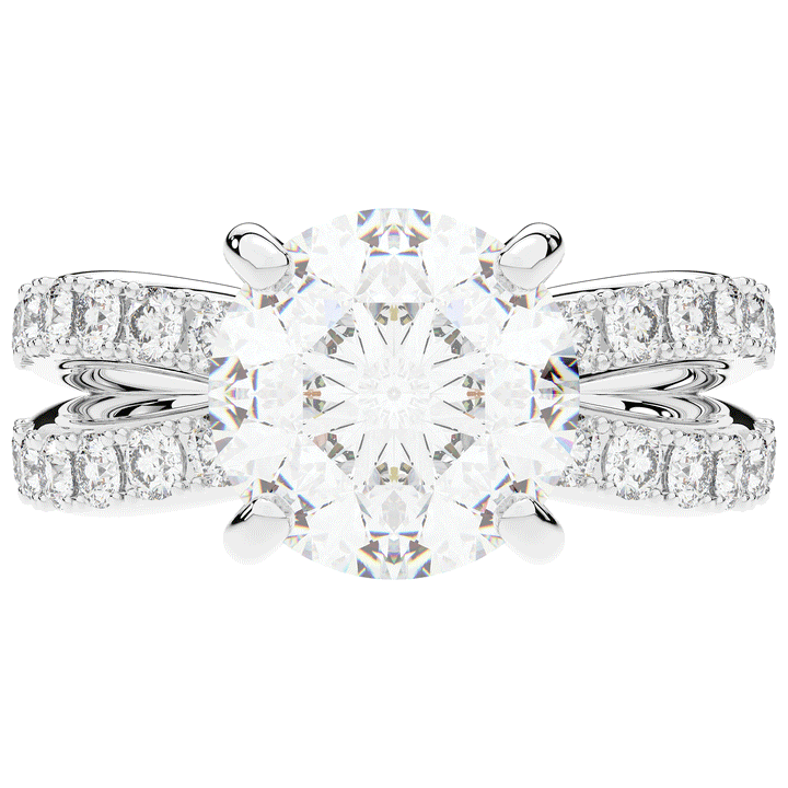 6.25CT.TW ROUND LAB DIAMOND ENGAGEMENT RING - Nazarelle