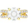 6.25CT.TW ROUND LAB DIAMOND ENGAGEMENT RING - Nazarelle