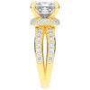 5.25CT.TW PRINCESS LAB DIAMOND ENGAGEMENT RING - Nazarelle