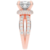 5.25CT.TW PRINCESS LAB DIAMOND ENGAGEMENT RING - Nazarelle