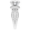 5.25CT.TW PRINCESS LAB DIAMOND ENGAGEMENT RING - Nazarelle