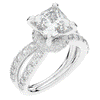 5.25CT.TW PRINCESS LAB DIAMOND ENGAGEMENT RING - Nazarelle