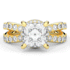 5.25CT.TW PRINCESS LAB DIAMOND ENGAGEMENT RING - Nazarelle