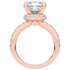 5.25CT.TW PRINCESS LAB DIAMOND ENGAGEMENT RING - Nazarelle