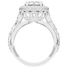 2.85CT.TW ROUND LAB DIAMOND HALO TWO TONE ENGAGEMENT RING - Nazarelle