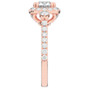 1.75CT.TW ROUND LAB DIAMOND HALO ENGAGEMENT RING - Nazarelle