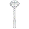 1.75CT.TW ROUND LAB DIAMOND HALO ENGAGEMENT RING - Nazarelle