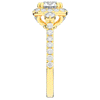 1.75CT.TW ROUND LAB DIAMOND HALO ENGAGEMENT RING - Nazarelle
