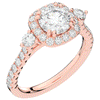 1.75CT.TW ROUND LAB DIAMOND HALO ENGAGEMENT RING - Nazarelle
