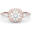 1.75CT.TW ROUND LAB DIAMOND HALO ENGAGEMENT RING - Nazarelle