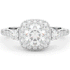 1.75CT.TW ROUND LAB DIAMOND HALO ENGAGEMENT RING - Nazarelle